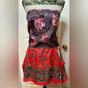 Super Lucky Cat Red Scarf Blouse